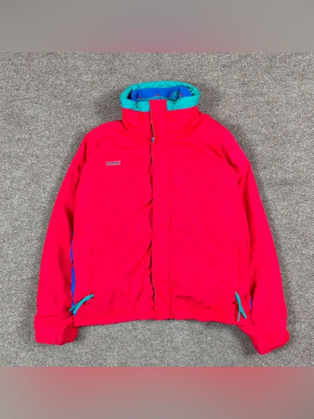 Vintage‎ Columbia Bugaboo Nylon Windbreaker Jacket Men’s XL 2 in 1 Fleece Lining